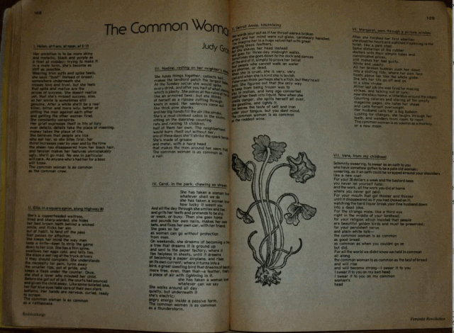 The Common Woman Poems in Feminist Revolution (Redstockings, 1975)