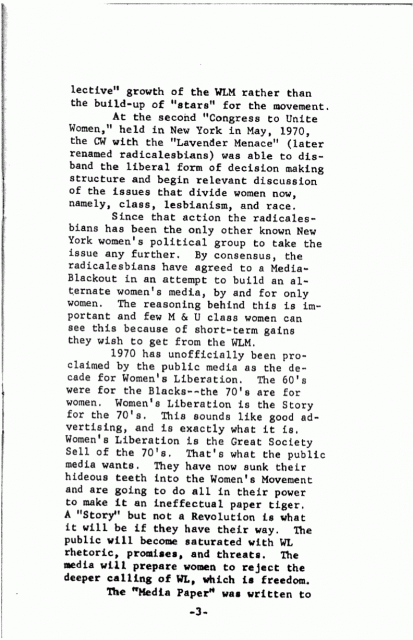 Notes toward a Women's Analysis of Class - 3