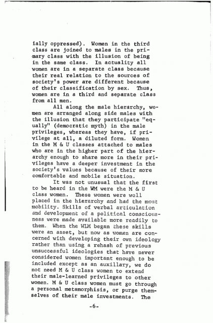Notes toward a Women's Analysis of Class - 6