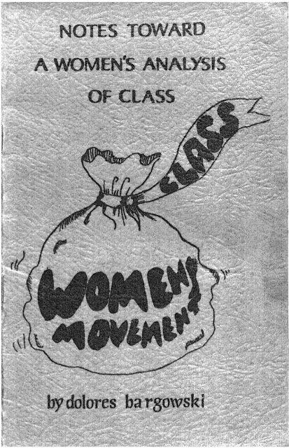 Notes toward a Women's Analysis of Class - Cover