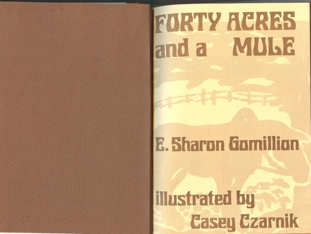 Forty Acres And A Mule - inside front cover