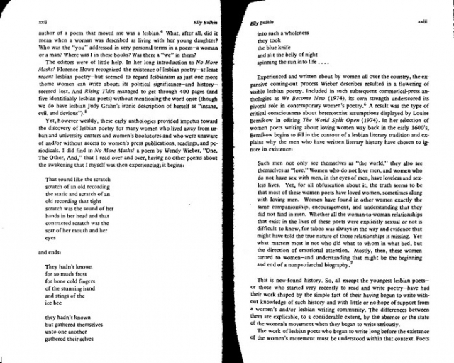 Lesbian Poetry xxii-xxiii