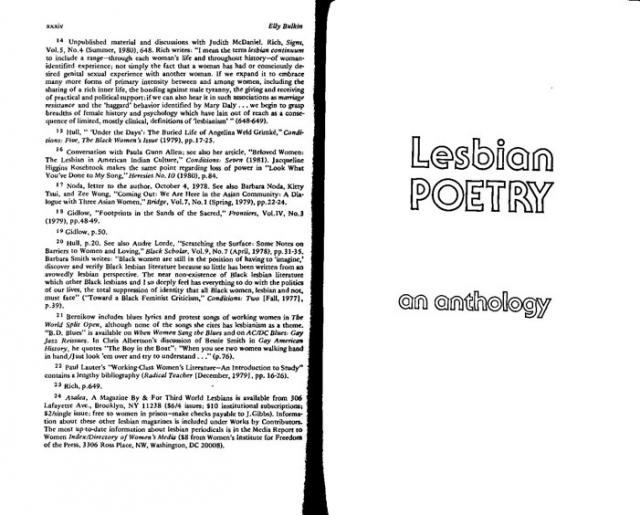 Lesbian Poetry xxxiv